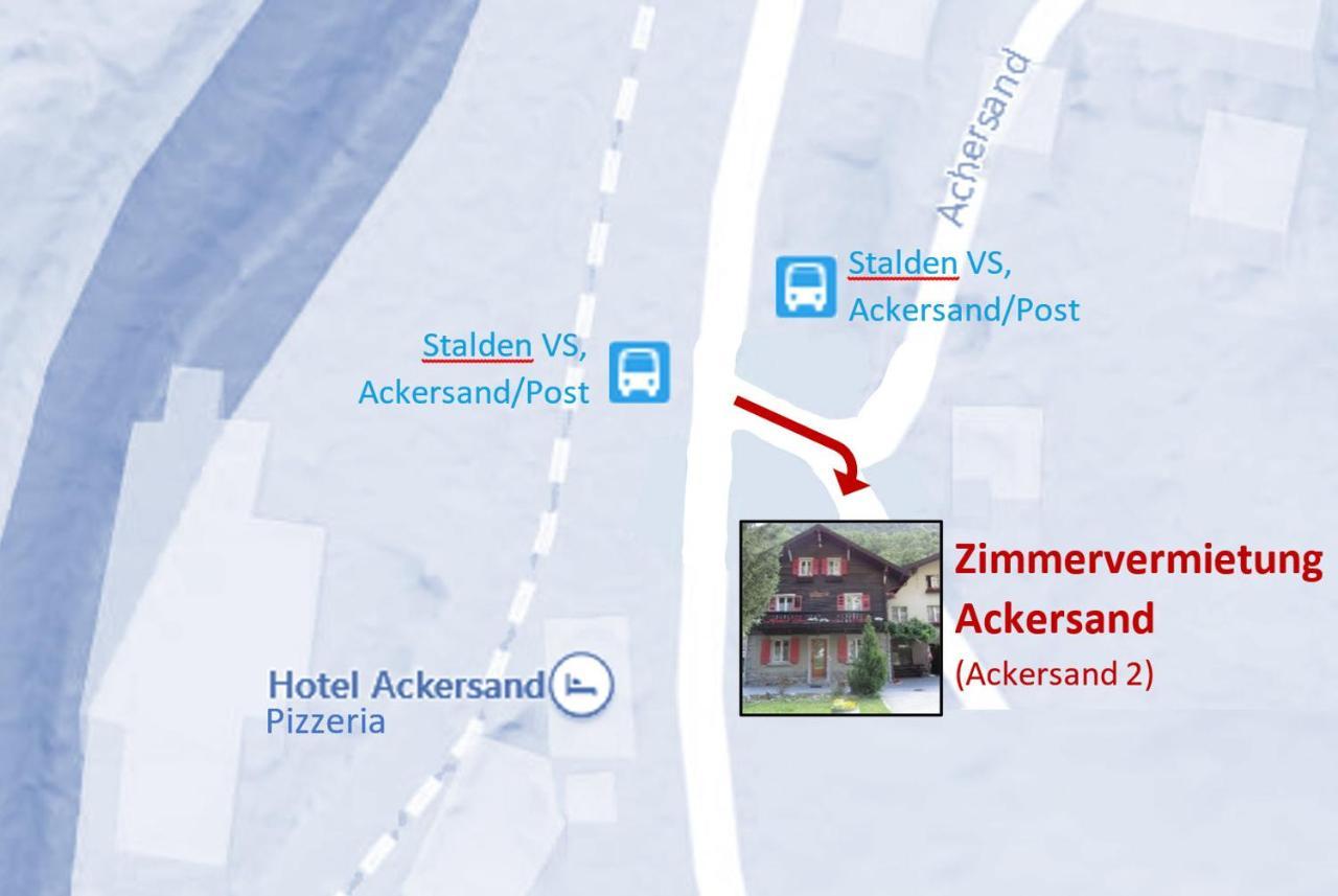 Zimmervermietung Ackersand Stalden Esterno foto
